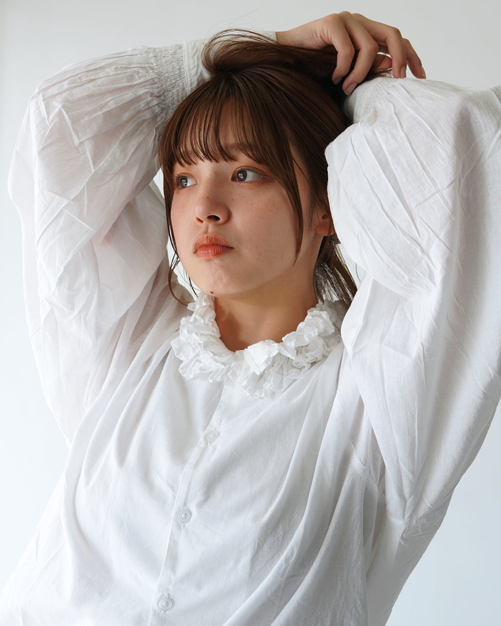 crinkle crinkle crinkle クリンクル クリンクル クリンクル フリルカラーシャツ コットン COTTON FRILL COLLER SHIRTS CC-2001【送料無料】