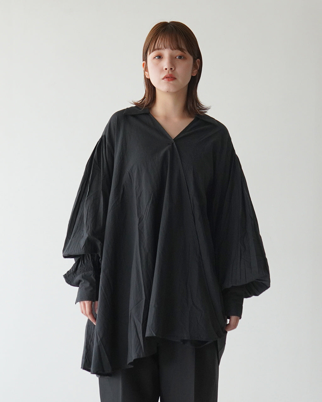 【アウトレット！30%OFF】crinkle crinkle crinkle クリンクル クリンクル クリンクル ブラウス カシュクール リボン付き CACHECOEUR BLOUSE CC-3002【送料無料】