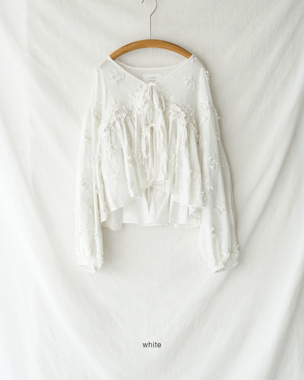 3D embroidery gather bolero CC-4517