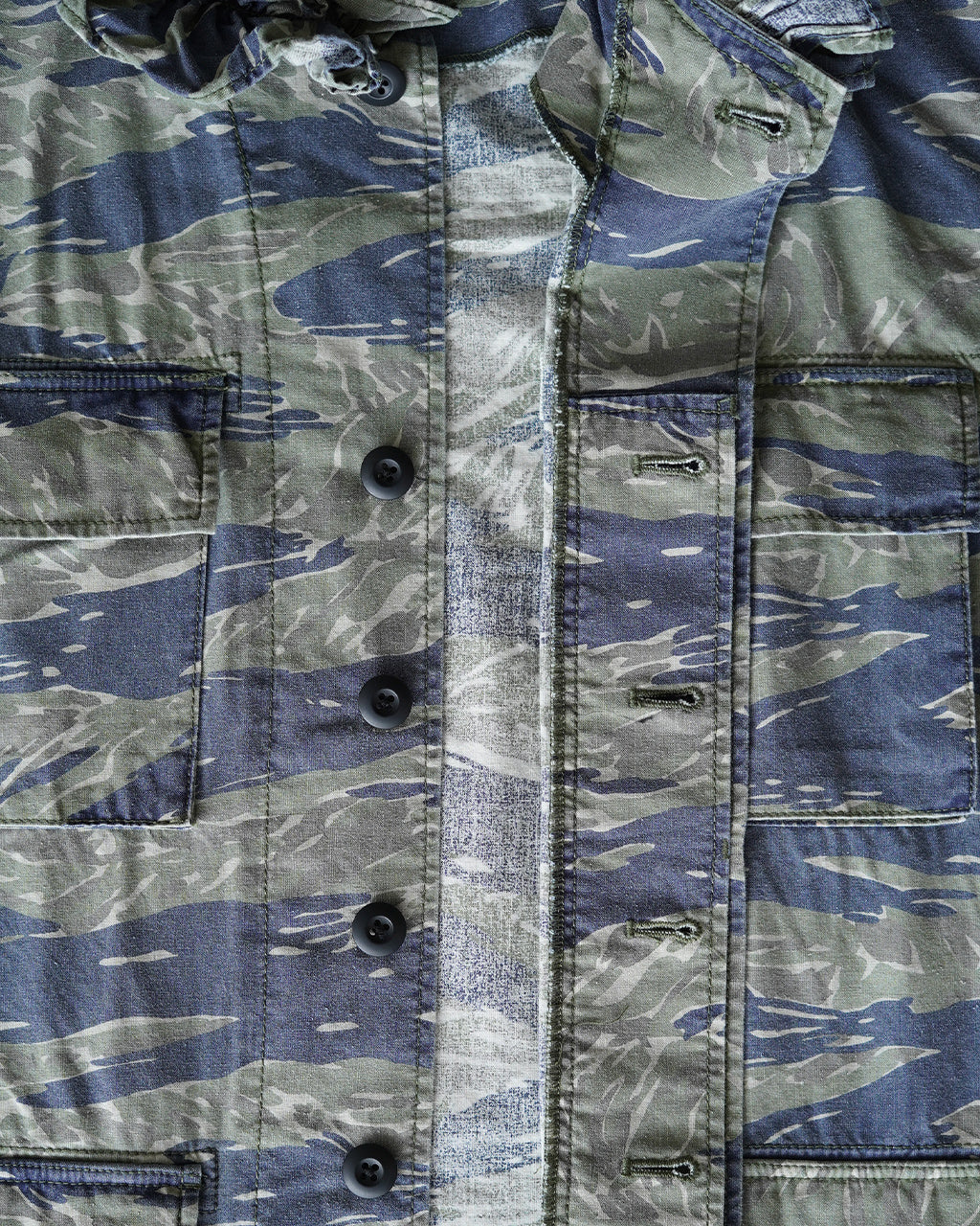 frill collar camo jacket CC-5004
