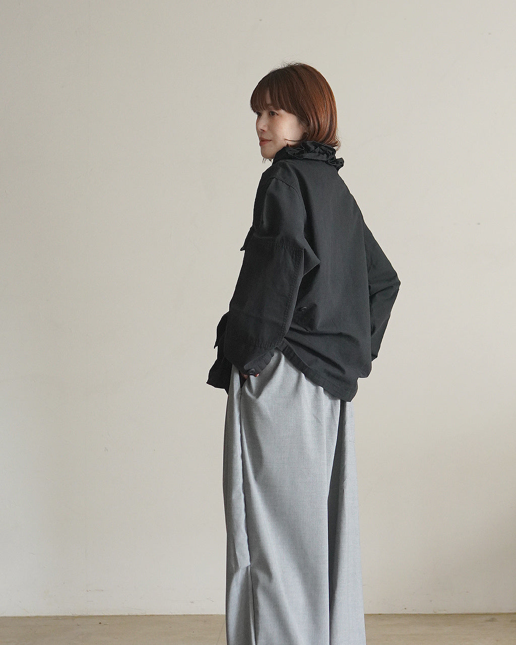 frill collar military jacket CC-5003