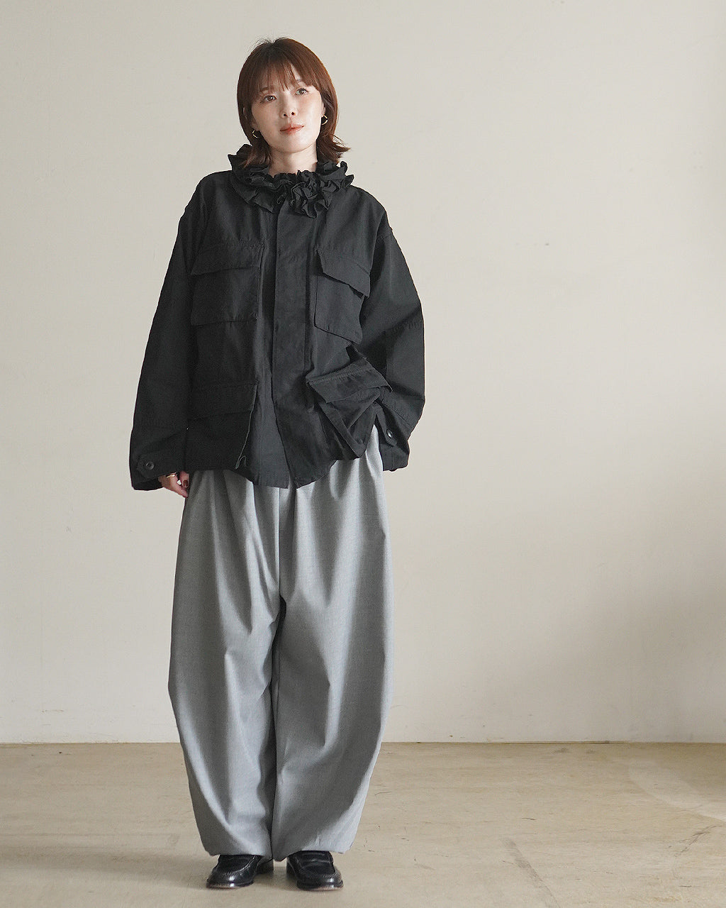 frill collar military jacket CC-5003