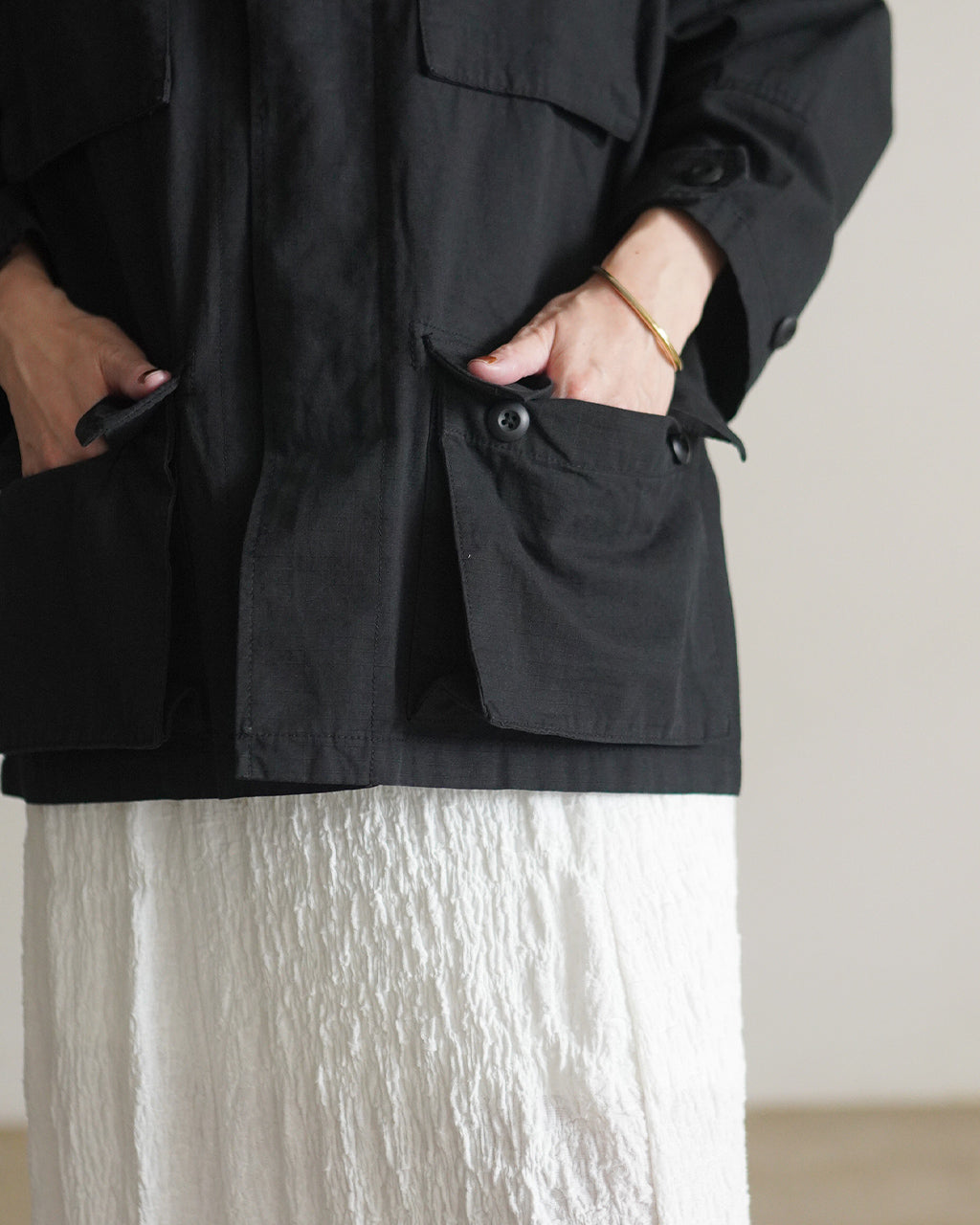 frill collar military jacket CC-5003
