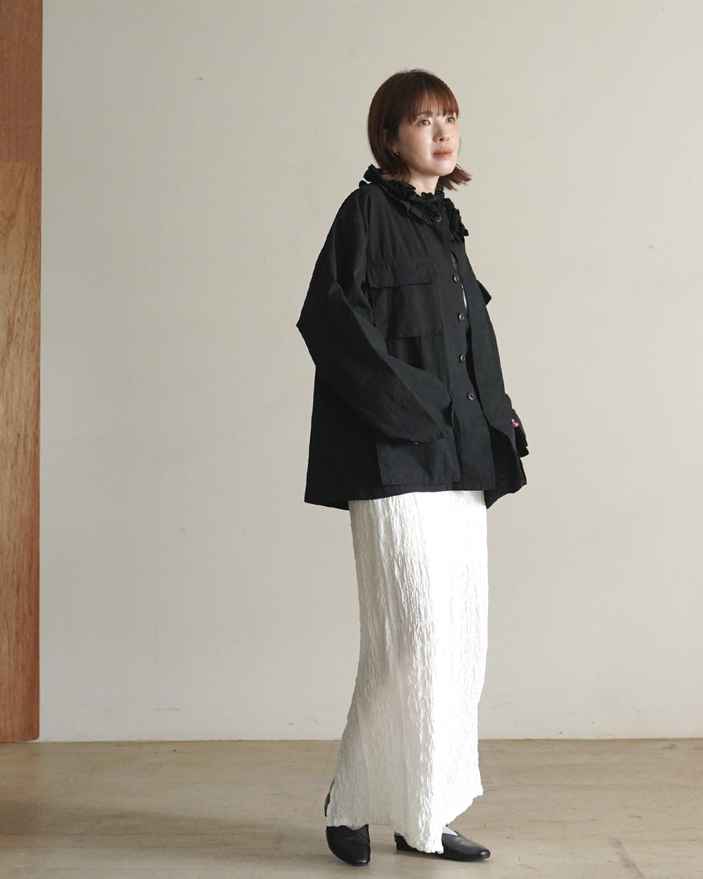 frill collar military jacket CC-5003