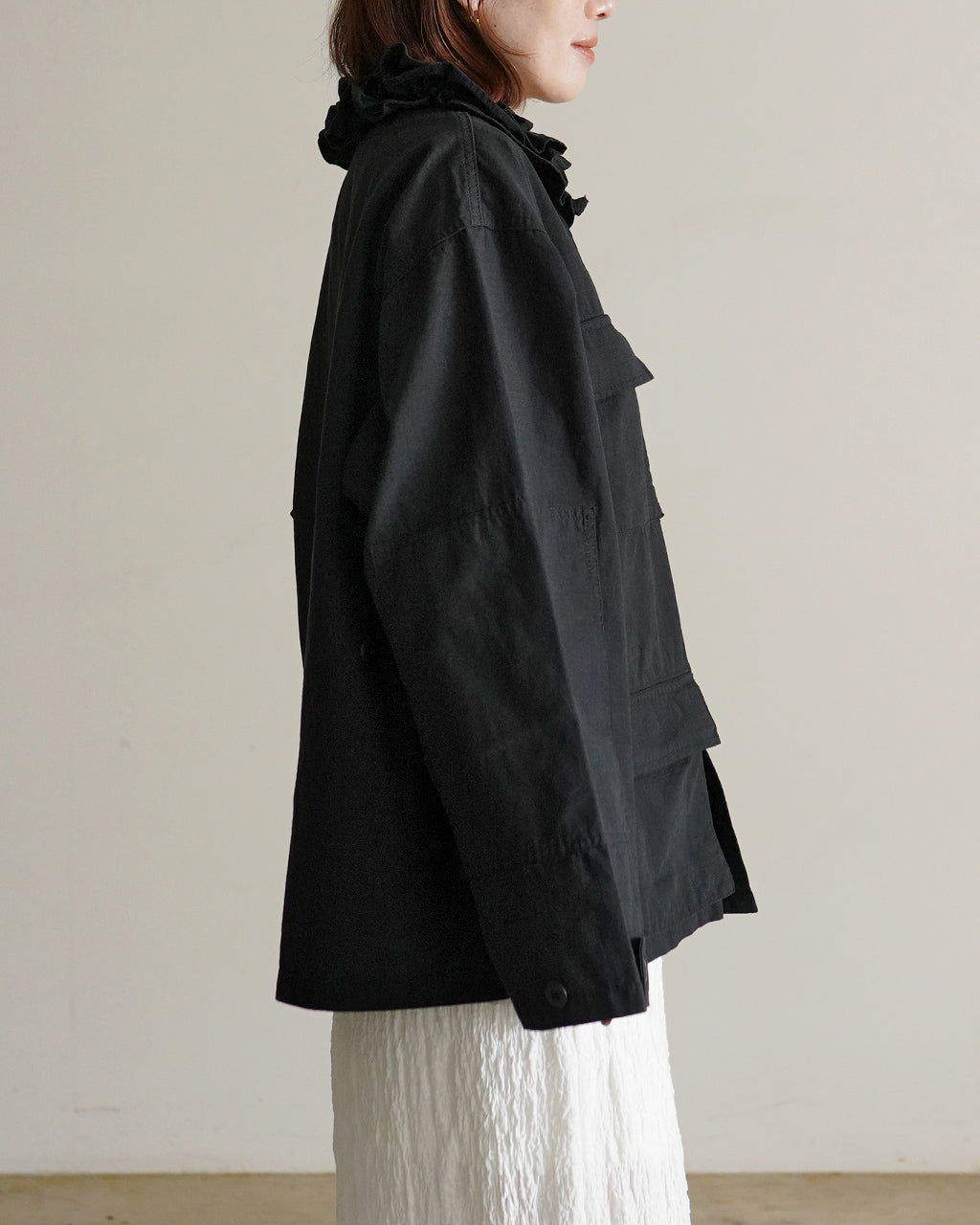frill collar military jacket CC-5003