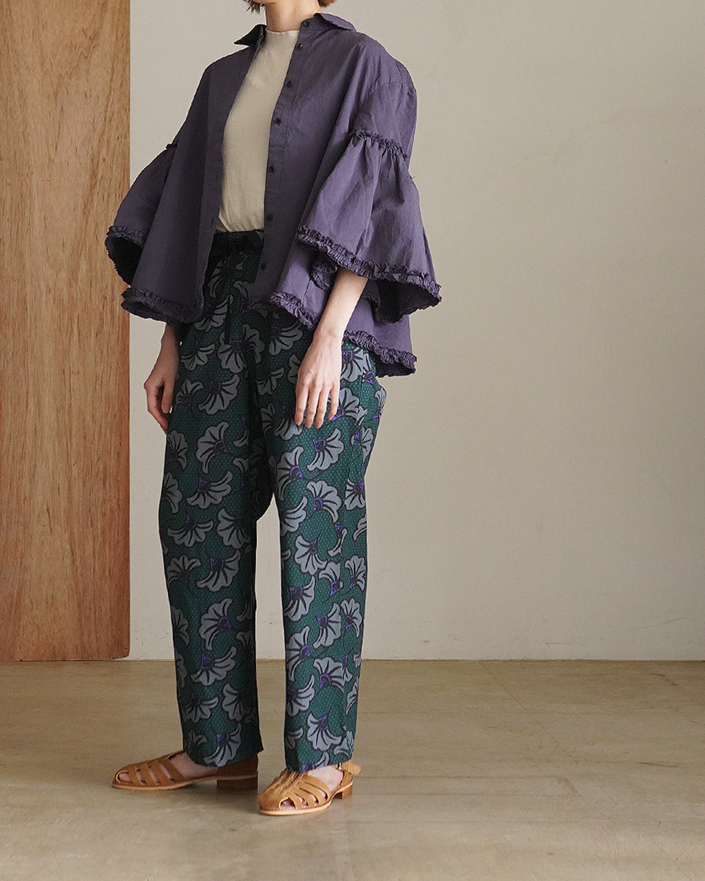 garment dye frill shirts CC-4522