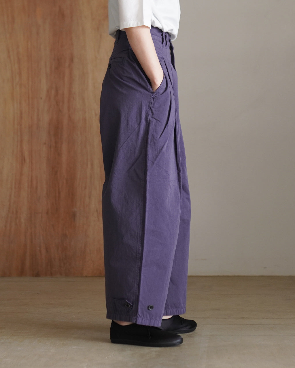 garment dye over tuck pants CC-4529