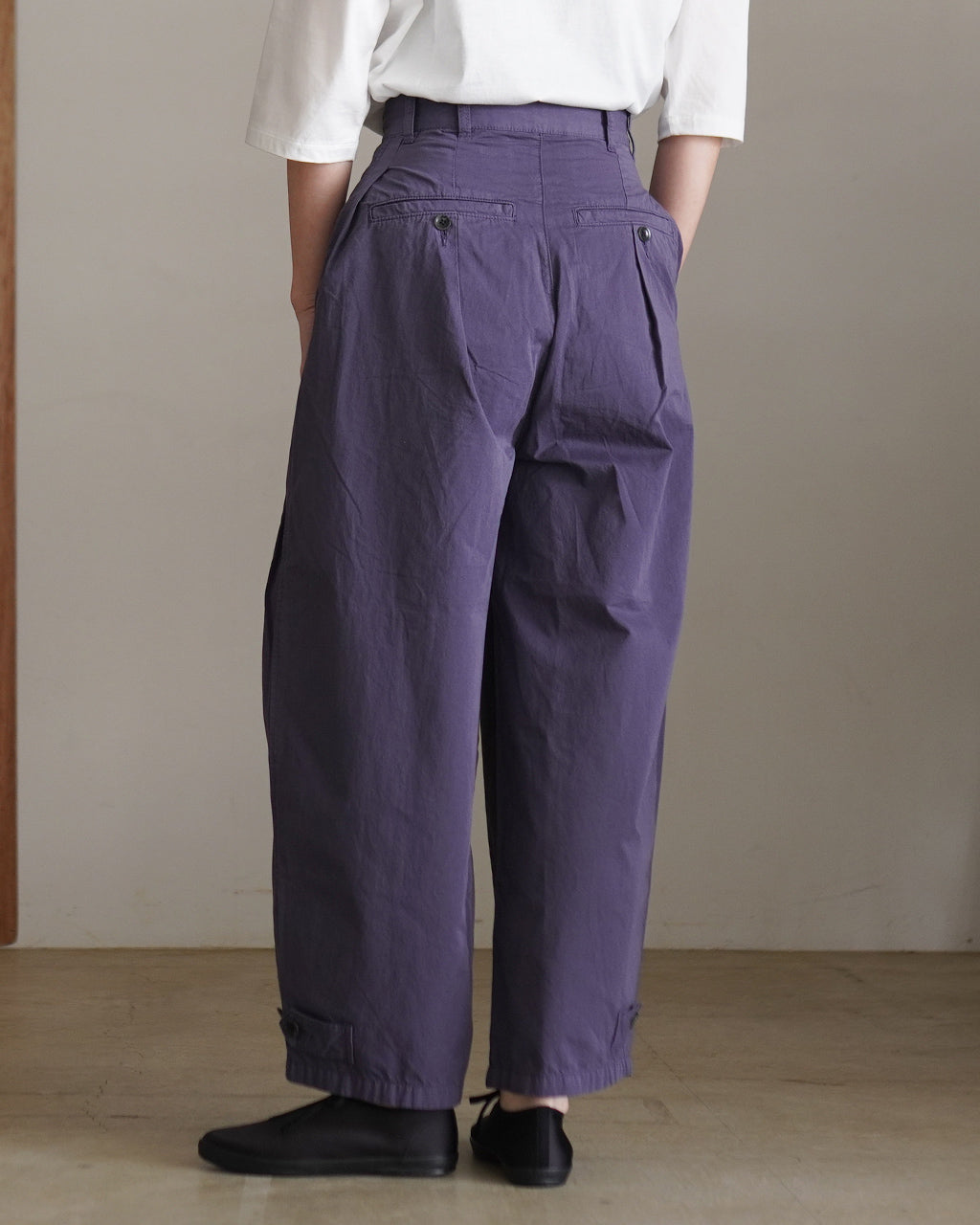 garment dye over tuck pants CC-4529