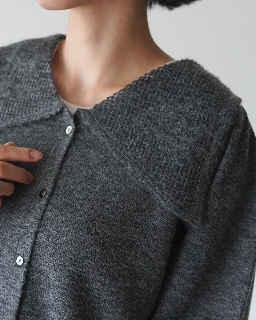 point tail sailor knit top CC-5025