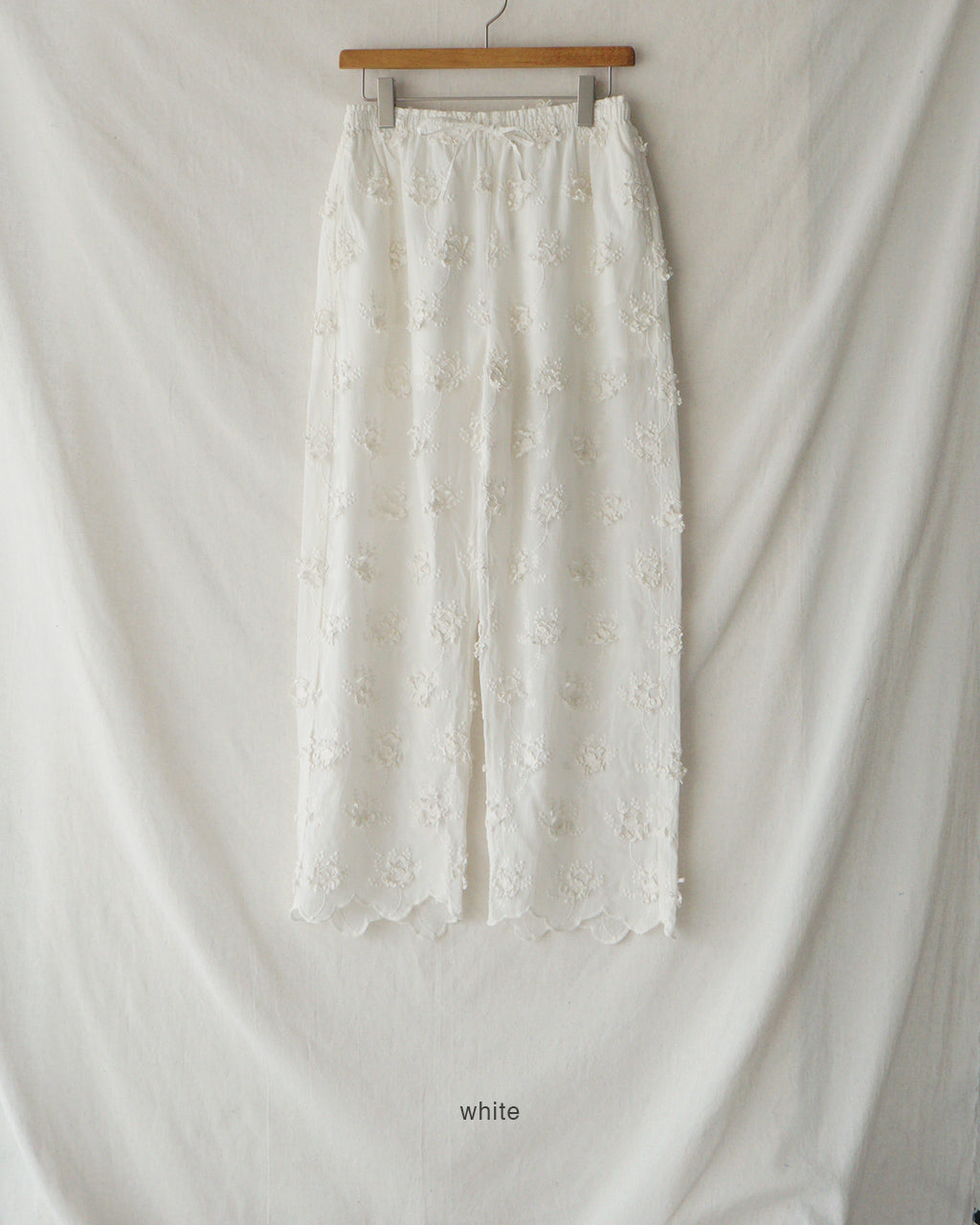 sheer cotton 3D embroidery easy pants CC-4528