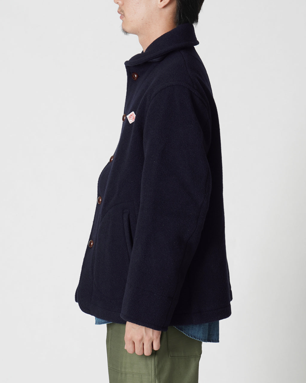 DANTON ダントン ライトパイル ウールモッサ ラウンドカラー ジャケット ROUND COLLAR JACKET ショールカラー ブルゾン DT-A0032WOP【送料無料】 [★]