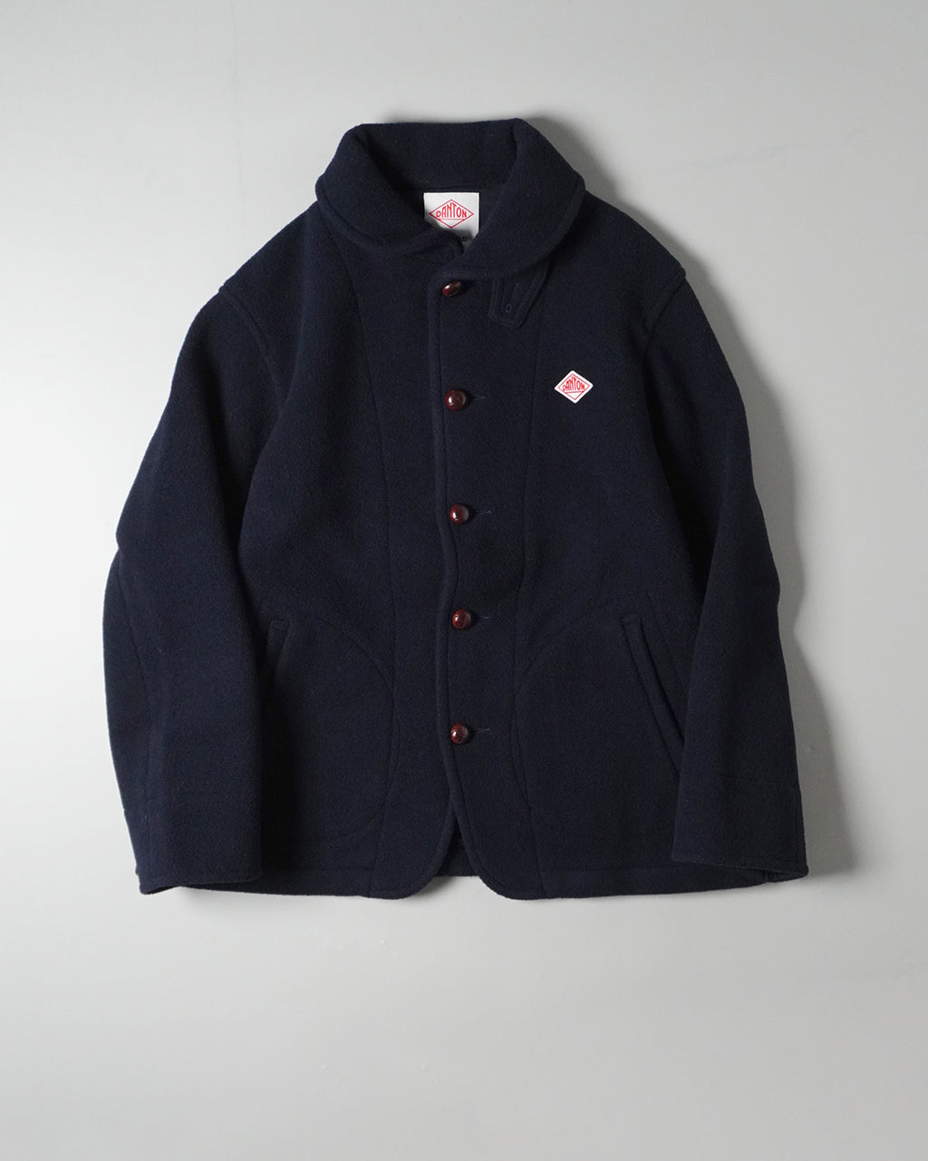 DANTON ダントン ライトパイル ウールモッサ ラウンドカラー ジャケット ROUND COLLAR JACKET ショールカラー ブルゾン DT-A0032WOP【送料無料】 [★]