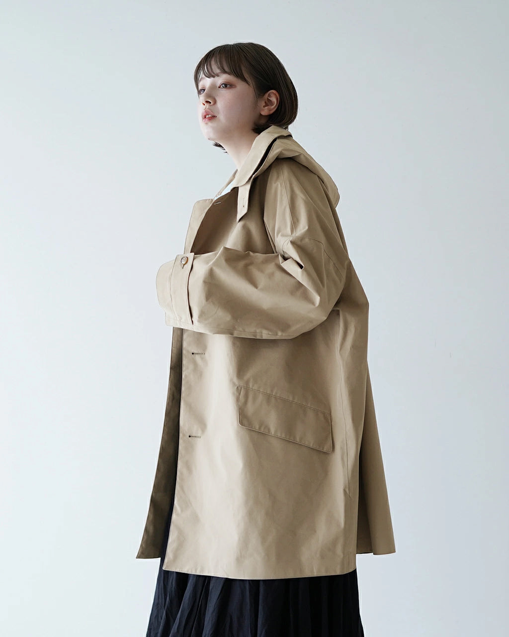 DANTON ダントン ショート バルマカーン コート SHORT BALMACAAN COAT レディース  DT-A0289TLY【送料無料】【クーポン対象外】