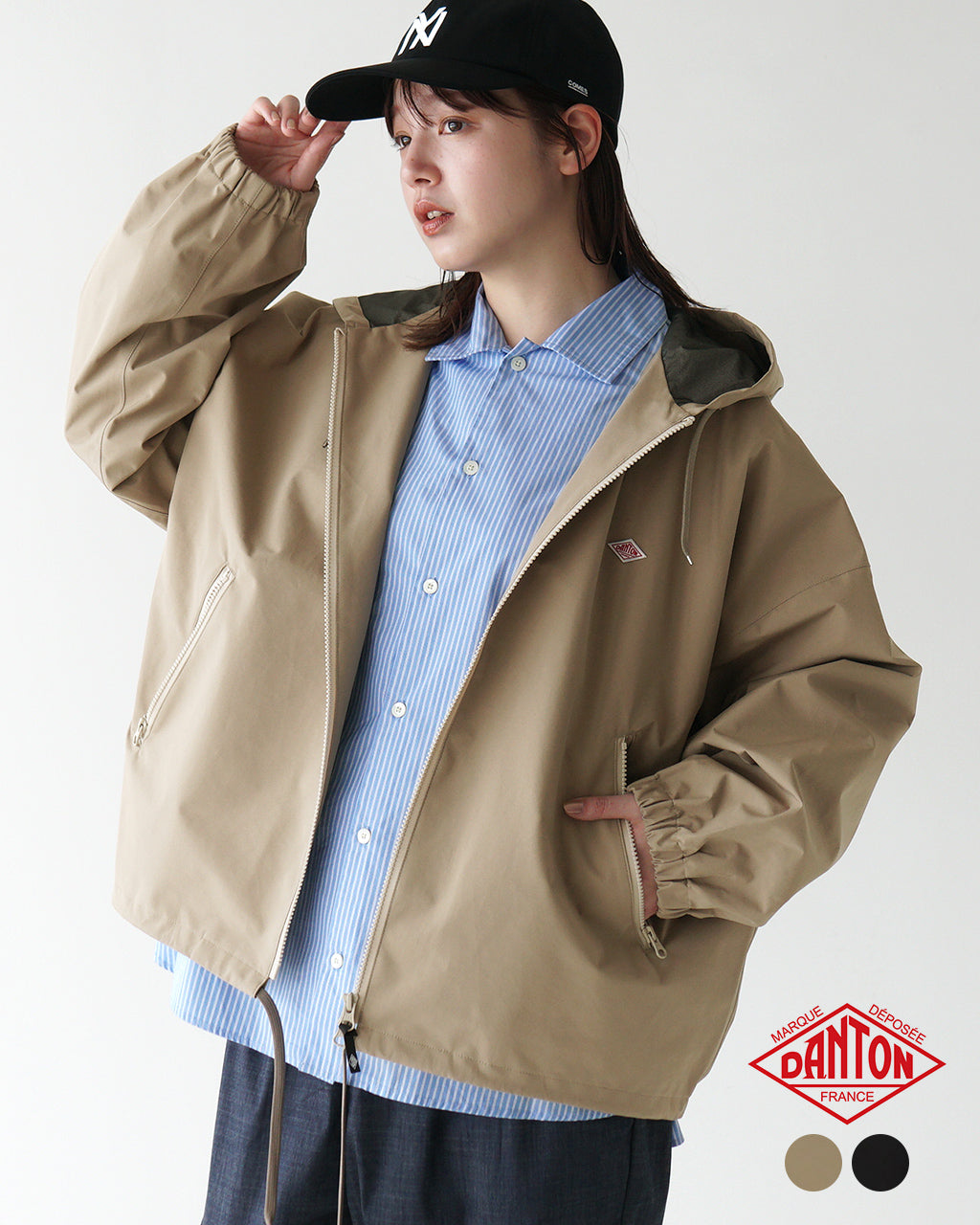 DANTON ダントン 3レイヤー ショートジャケット 3LAYER SHORT JACKET フード付き ブルゾン 防水性 DT-A0649 TLY【クーポン対象外】【送料無料】