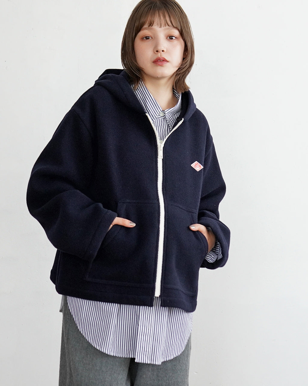 DANTON ダントン フーデッド ジャケット HOODED JACKET ジップアップ DT-A0537WLP【送料無料】【クーポン対象外】 [★]