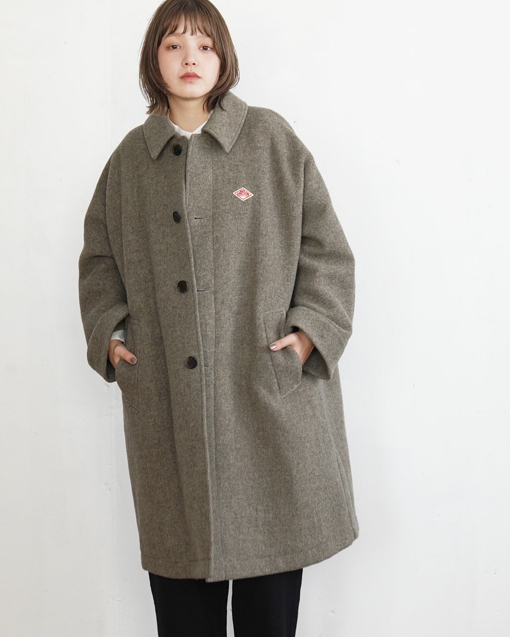 【先行予約：2024年11～12月上旬頃入荷予定】DANTON ダントン ドルマン ロング コート DOLMAN LONG COAT DT-A0539WLP【送料無料】【クーポン対象外】