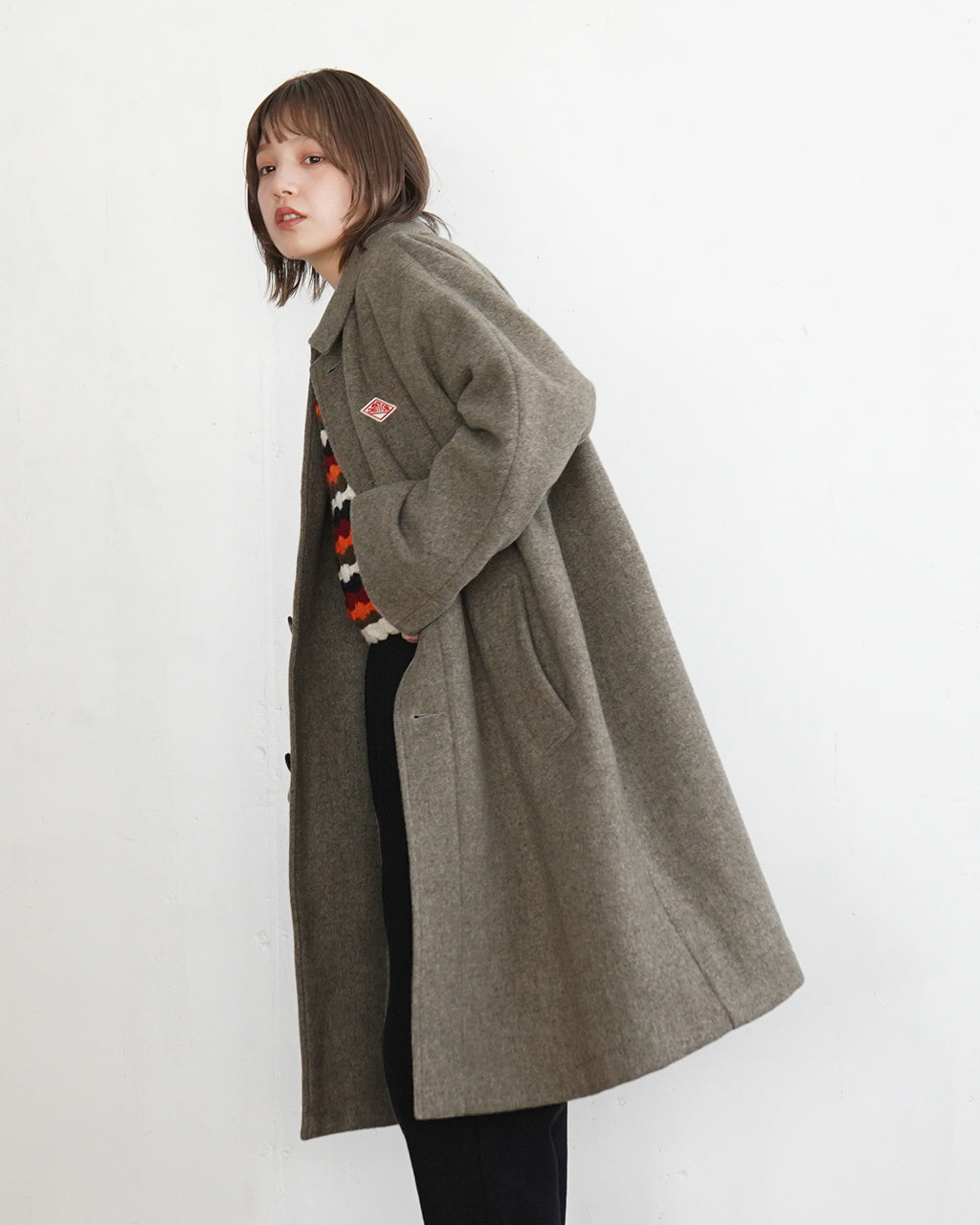 【SALE！30%OFF】DANTON ダントン ドルマン ロング コート DOLMAN LONG COAT DT-A0539WLP【送料無料】 [★]