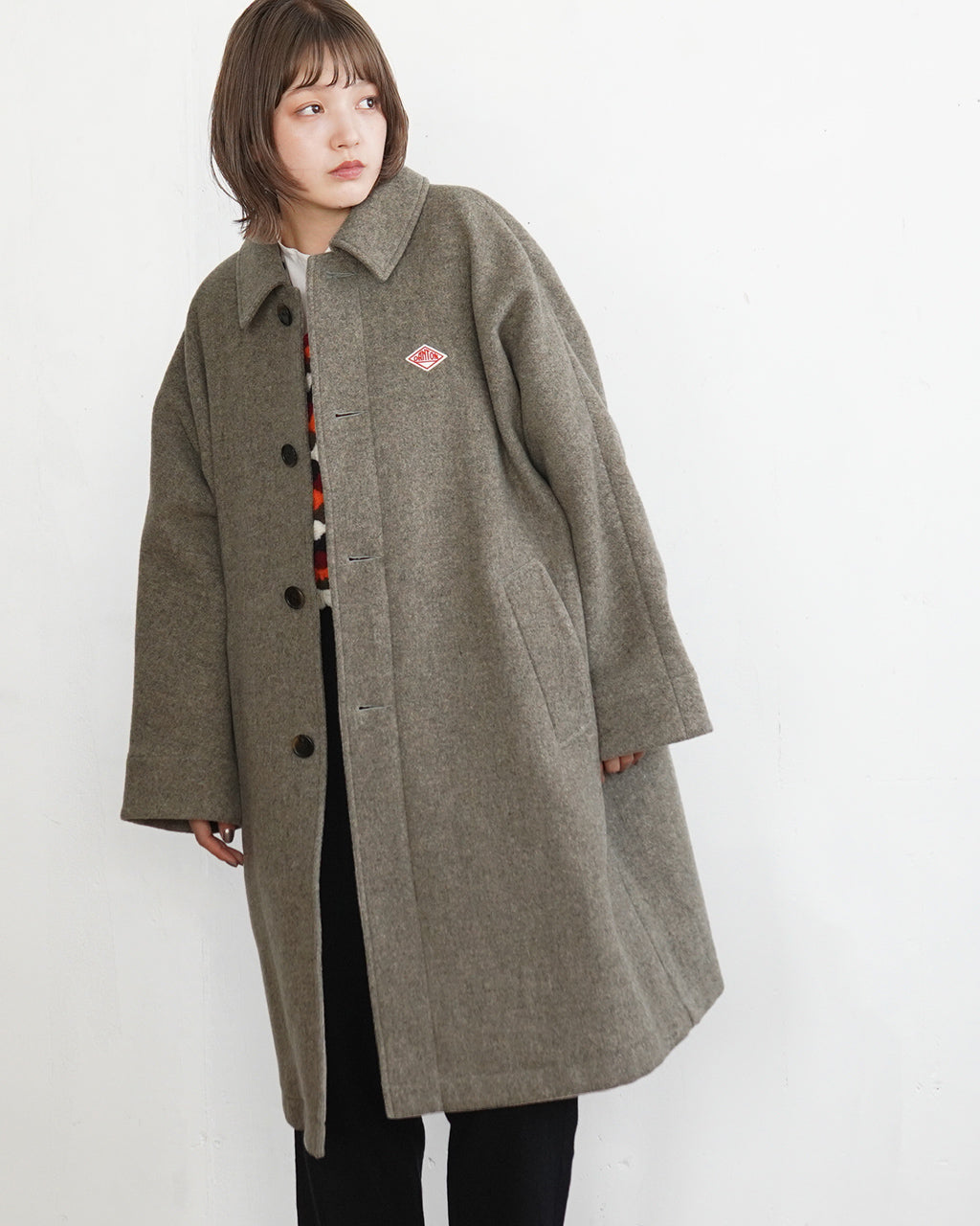 【SALE！30%OFF】DANTON ダントン ドルマン ロング コート DOLMAN LONG COAT DT-A0539WLP【送料無料】 [★]