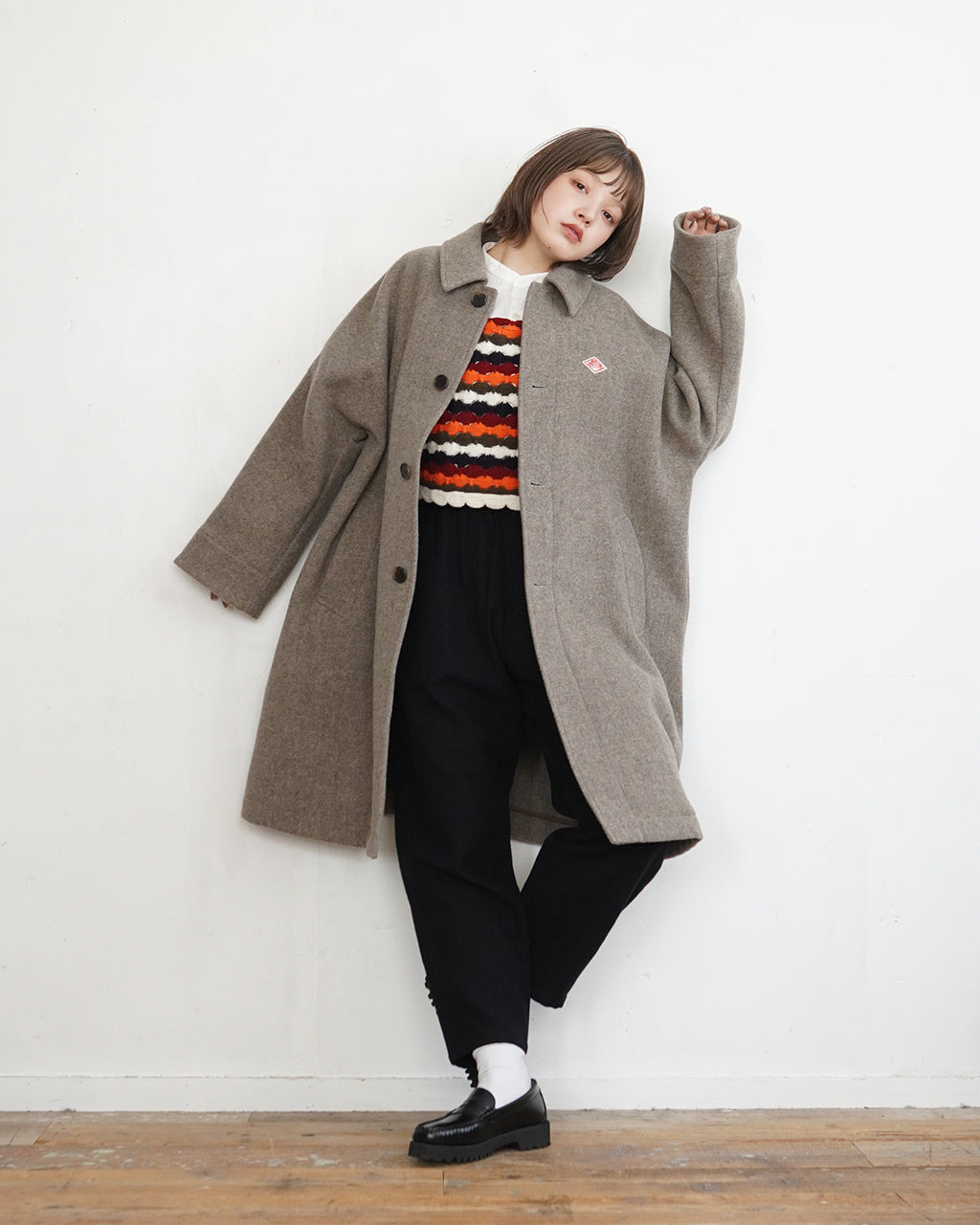 【SALE！30%OFF】DANTON ダントン ドルマン ロング コート DOLMAN LONG COAT DT-A0539WLP【送料無料】 [★]