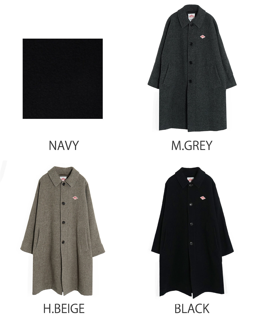 【SALE！30%OFF】DANTON ダントン ドルマン ロング コート DOLMAN LONG COAT DT-A0539WLP【送料無料】 [★]