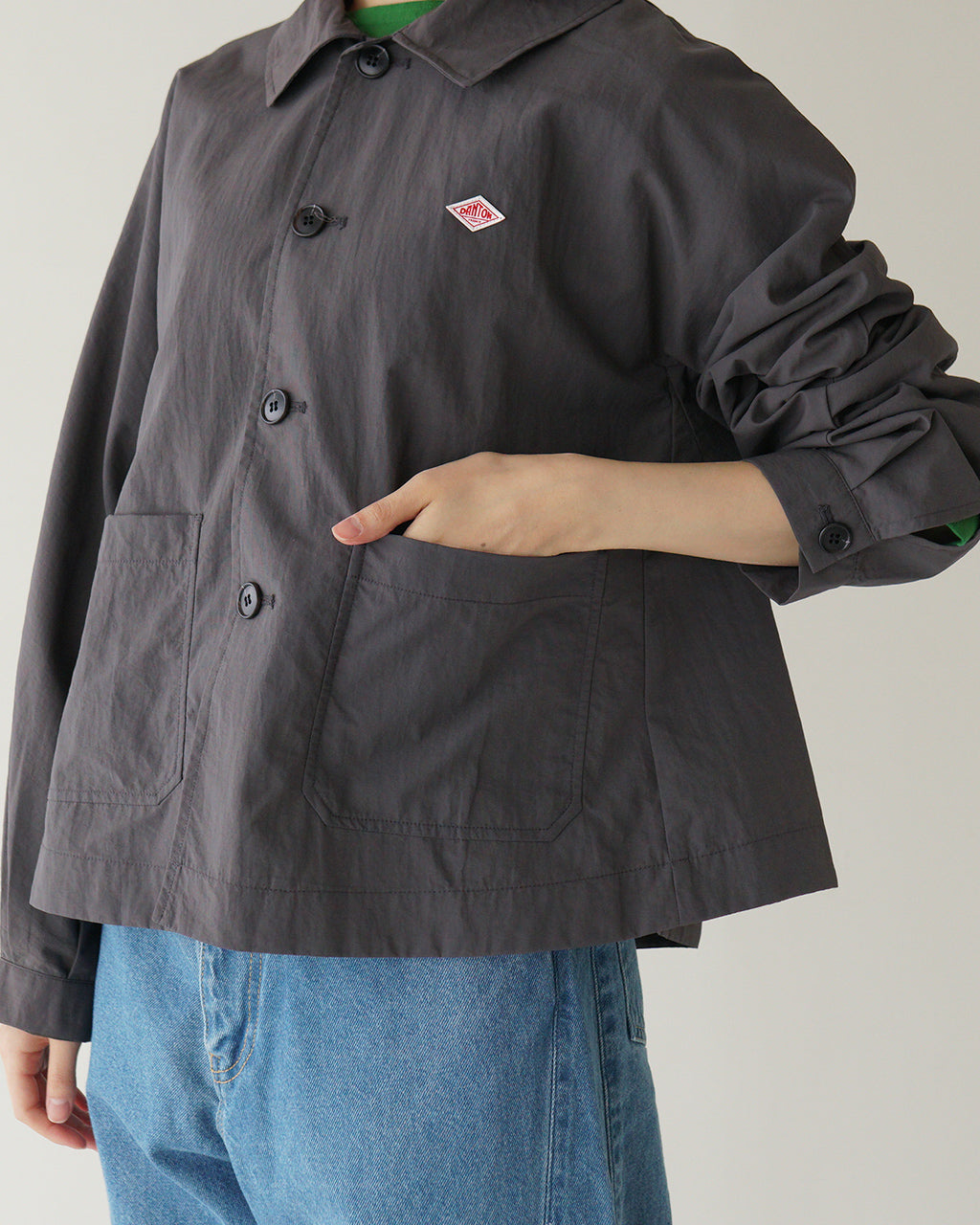 DANTON  ダントン ショートジャケット コート ドルマンスリーブ アウター DOLMAN SLEEVE JACKET DT-A0652 TNY【クーポン対象外】【送料無料】