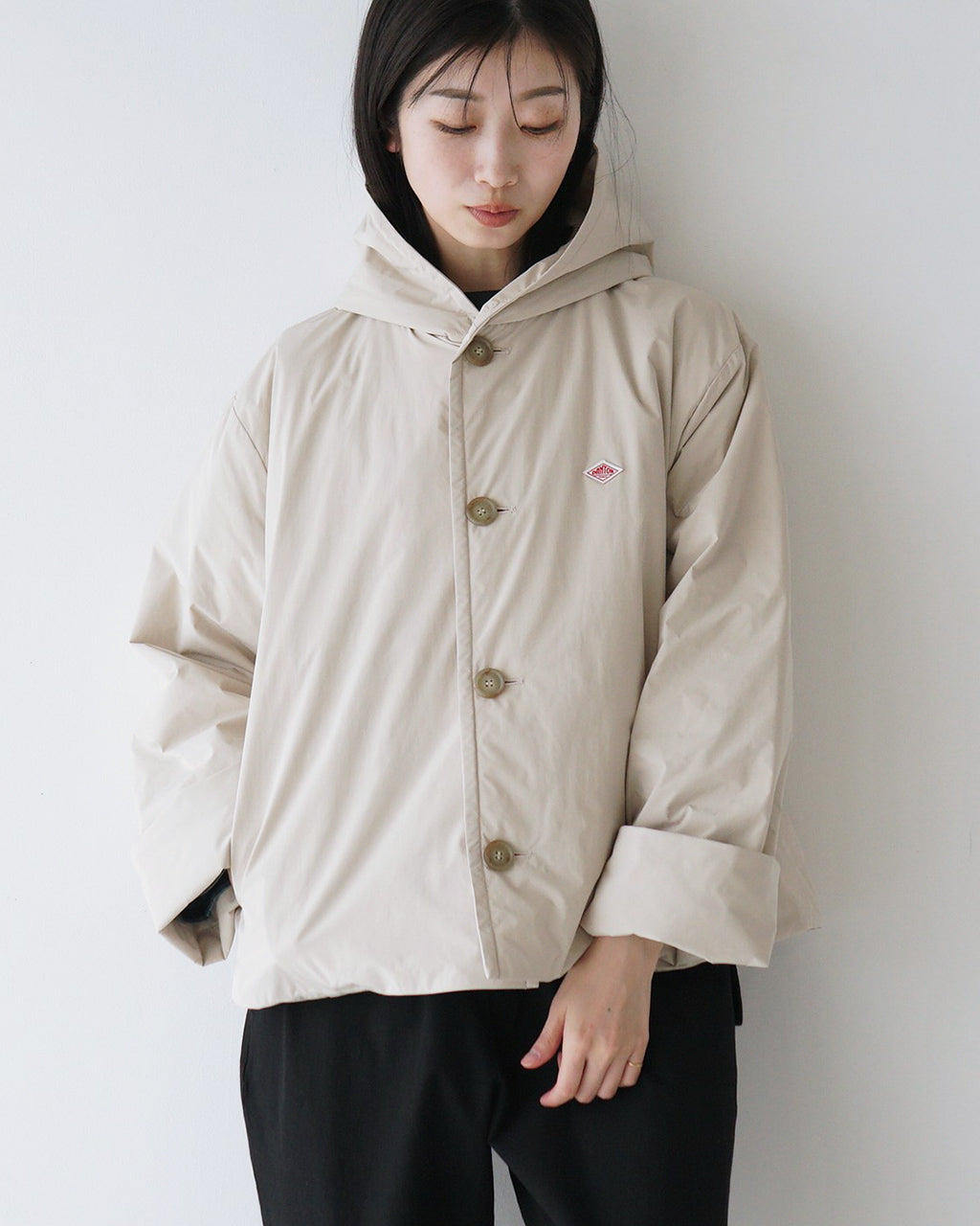 DANTON ダントン インサレーションジャケット ショート丈 フード付き HOODED JACKET DT-A0673 PNT【クーポン対象外】【送料無料】