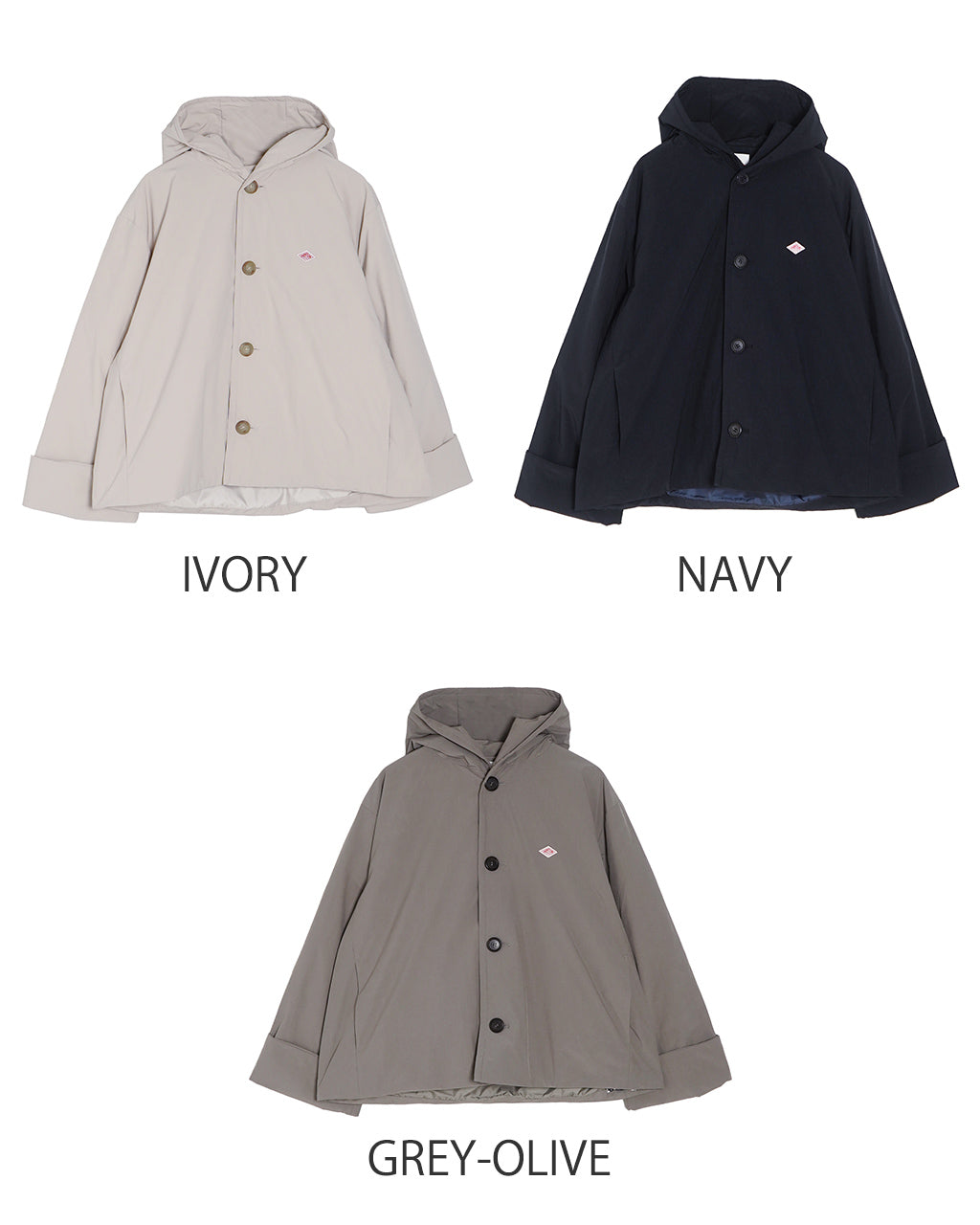 DANTON ダントン インサレーションジャケット ショート丈 フード付き HOODED JACKET DT-A0673 PNT【クーポン対象外】【送料無料】