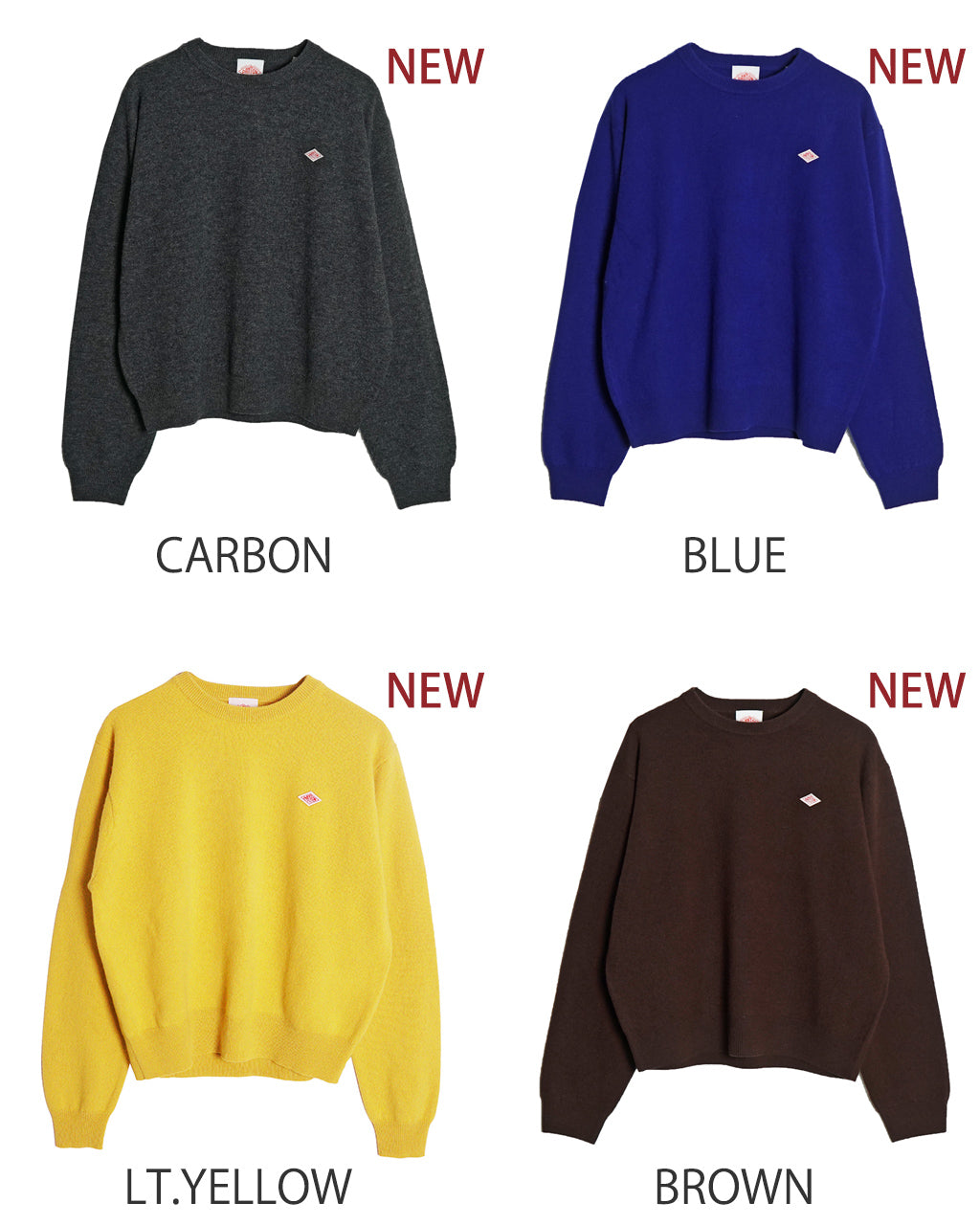 DANTON ダントン ニット クルーネック プルオーバー ロングスリーブ CREW NECK P.O L/S トップス セーター DT-D0027LMW【送料無料】【クーポン対象外】 [★]