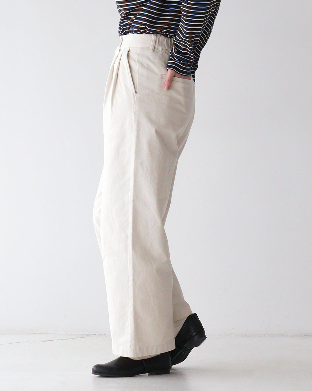 DANTON ダントン ストレッチ 2タック ワイドパンツ  STRETCH TWILL 2TUCK WIDE PANTS イージーパンツ DT-E0252 ASI【クーポン対象外】【送料無料】