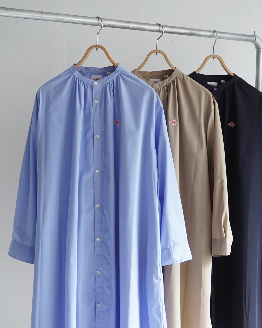 DANTON ダントン シャツワンピース T/C BROADCLOTH GATHERED SHIRT DRESS ギャザーシャツ ドレス Aライン 羽織 DT-G0092 HTC【クーポン対象外】【送料無料】