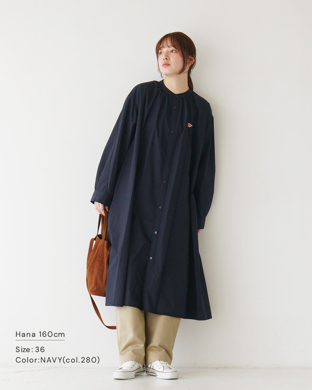 DANTON ダントン シャツワンピース T/C BROADCLOTH GATHERED SHIRT DRESS ギャザーシャツ ドレス Aライン 羽織 DT-G0092 HTC【クーポン対象外】【送料無料】