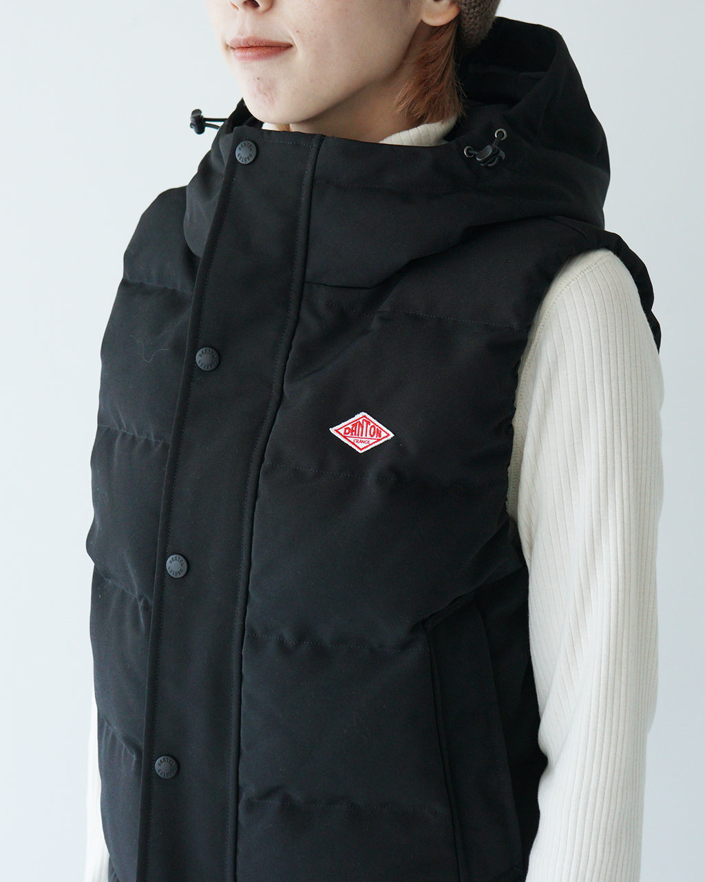 【SALE！20%OFF】DANTON ダントン ダウン フード ベスト DOWN HOODED VEST アウター DT-A0528TET【送料無料】[★]