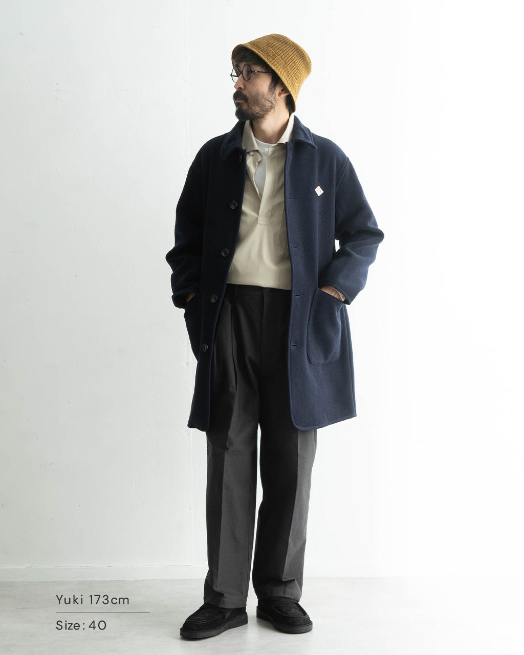 【SALE！20%OFF】DANTON ダントン ワイド ワーク コート WOOL LIGHT PILE WORK COAT ミディアム丈 ウール パイル DT-A0540 WLP【送料無料】 [★]