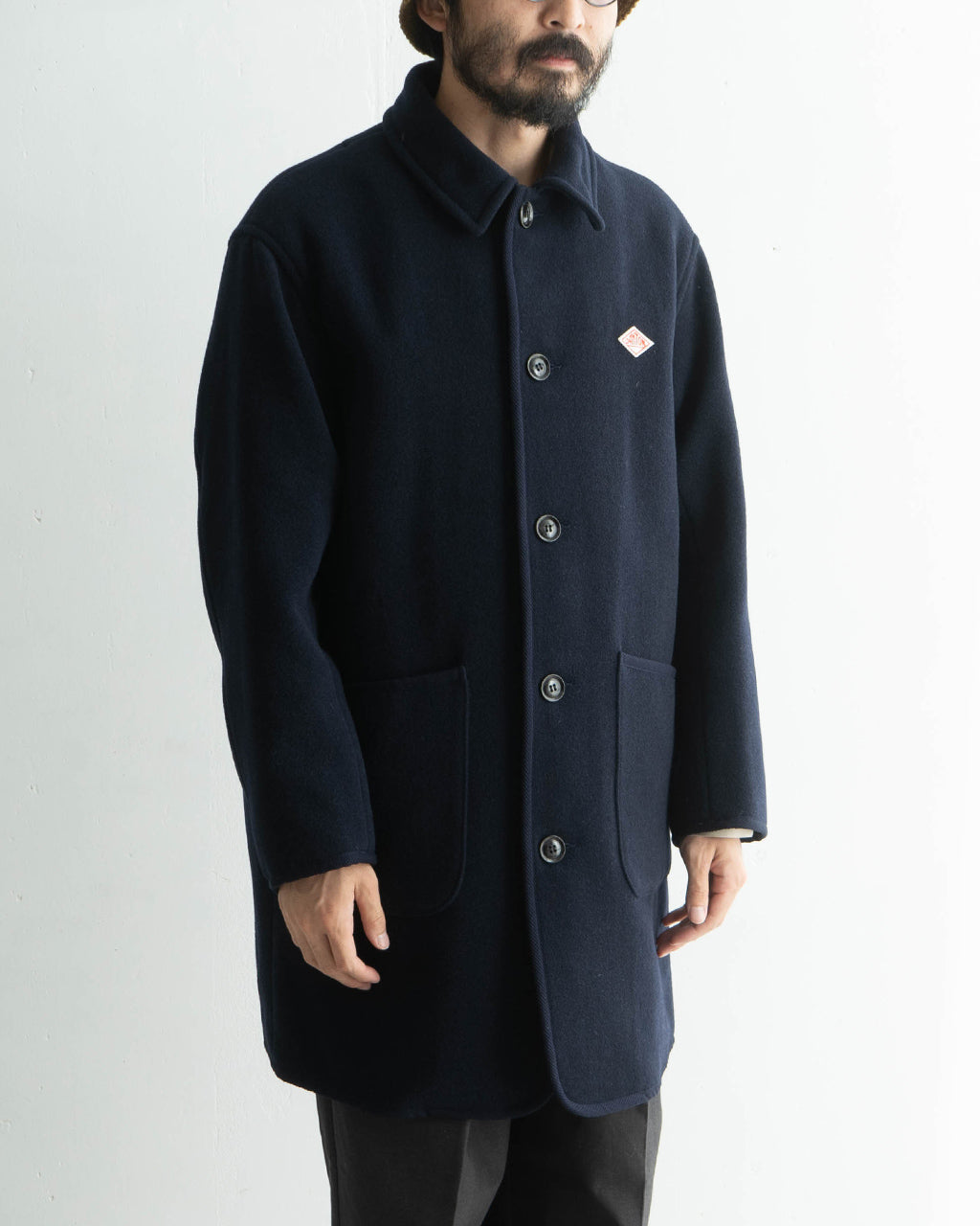 DANTON ダントン ワイド ワーク コート WOOL LIGHT PILE WORK COAT ミディアム丈 ウール パイル DT-A0540 WLP【送料無料】 [★]