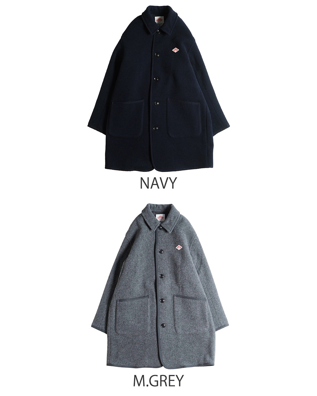 【SALE！20%OFF】DANTON ダントン ワイド ワーク コート WOOL LIGHT PILE WORK COAT ミディアム丈 ウール パイル DT-A0540 WLP【送料無料】 [★]