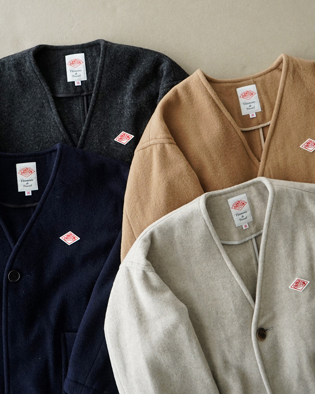 【SALE！30%OFF】DANTON ダントン Vネックジャケット SINGLE WOOL PILE V NECK JACKET ウールパイル 軽量 DT-A0542 SWP【送料無料】[★]