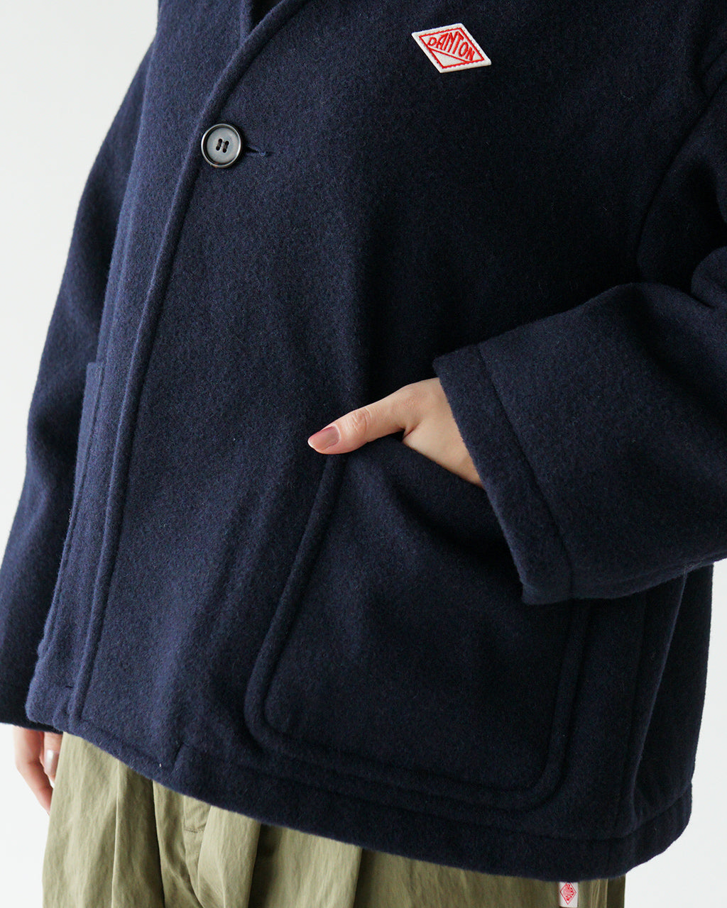 【SALE！30%OFF】DANTON ダントン Vネックジャケット SINGLE WOOL PILE V NECK JACKET ウールパイル 軽量 DT-A0542 SWP【送料無料】[★]