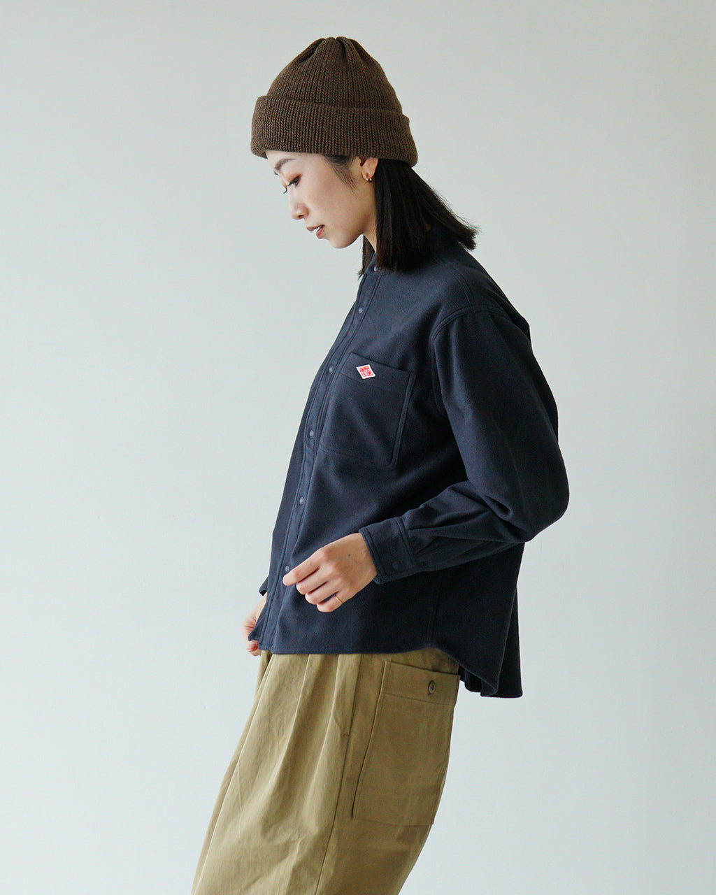 【SALE！30%OFF】DANTON ダントン フリースシャツ POLYESTER FLEECE BAND COLLAR SHIRT バンドカラー DT-A0548PYF【送料無料】 [★]