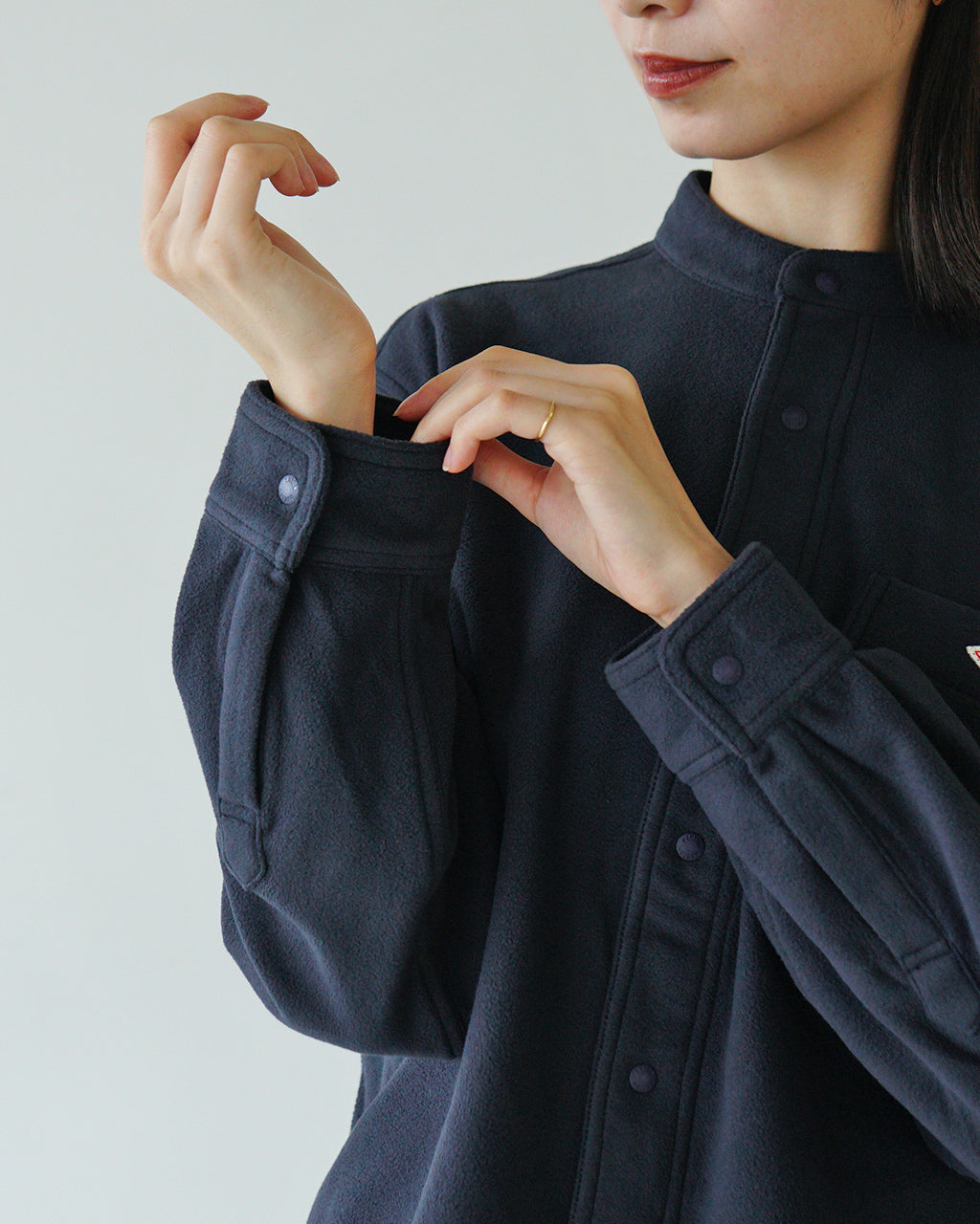 【SALE！30%OFF】DANTON ダントン フリースシャツ POLYESTER FLEECE BAND COLLAR SHIRT バンドカラー DT-A0548PYF【送料無料】 [★]