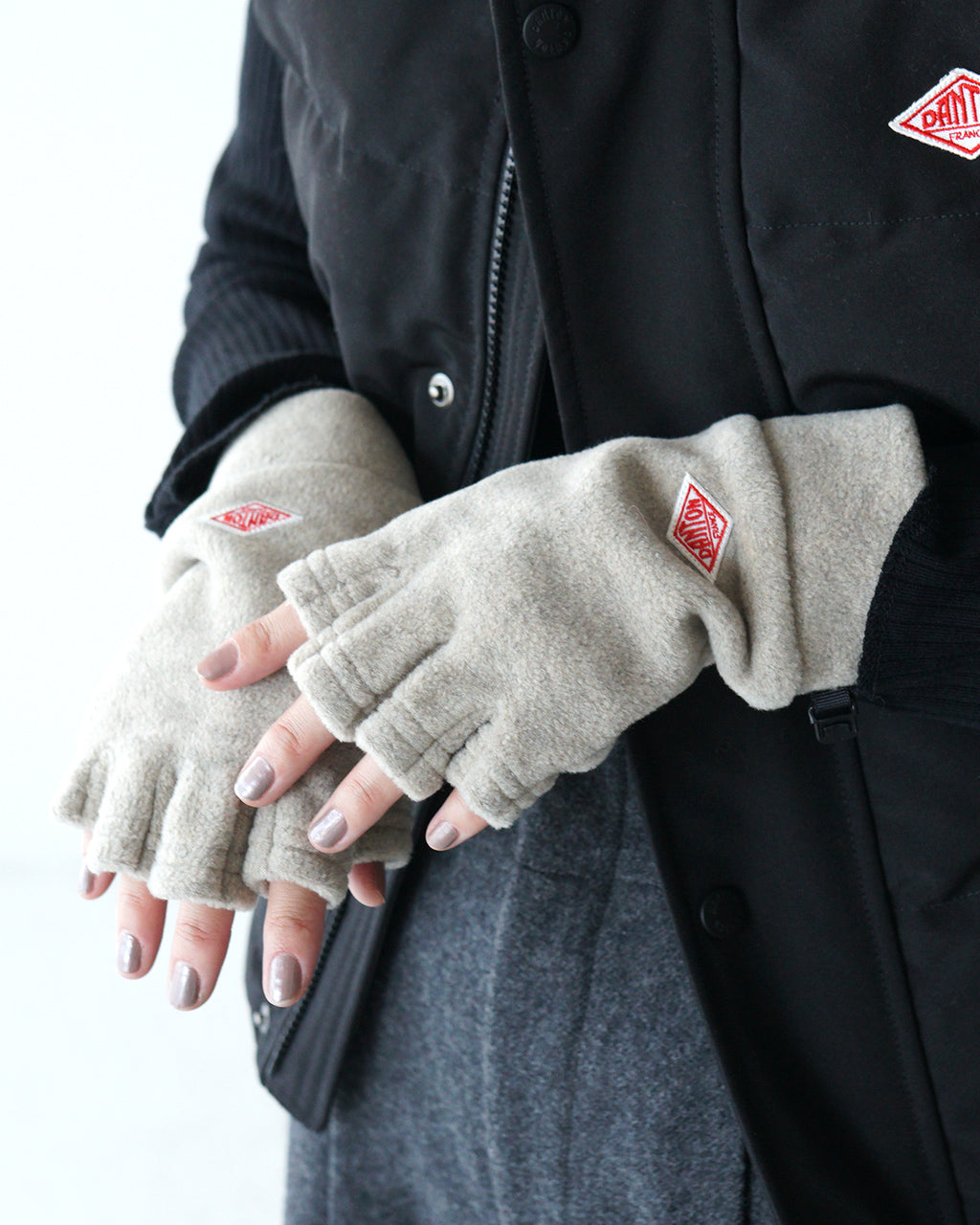 【一部SALE！20%OFF】DANTON ダントン フリース フィンガーレス グローブ 手袋 FLEECE GLOVES DT-H0305 【クーポン対象外】