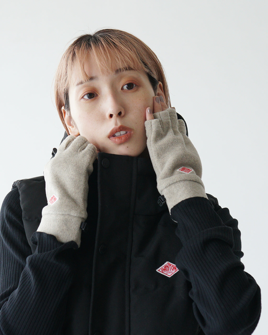 DANTON ダントン フリース フィンガーレス グローブ 手袋 FLEECE GLOVES DT-H0305 【クーポン対象外】