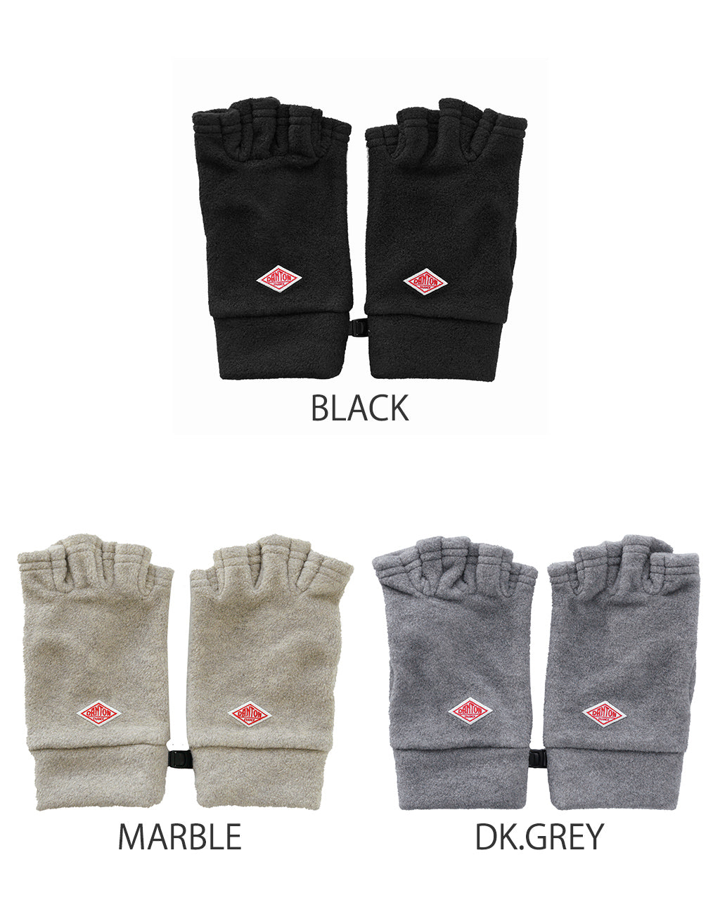 【一部SALE！20%OFF】DANTON ダントン フリース フィンガーレス グローブ 手袋 FLEECE GLOVES DT-H0305 【クーポン対象外】