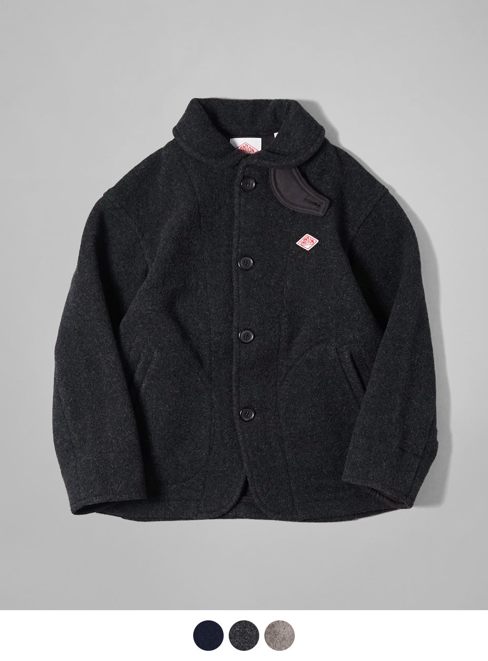 DANTON ダントン ウールモッサ ラウンドカラー ジャケット ROUND COLLAR JACKET ショールカラー ブルゾン DT-A0010WOP 【送料無料】【クーポン対象外】 [★]