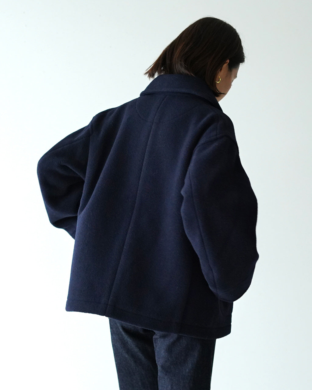 DANTON ダントン ウールモッサ ラウンドカラー ジャケット ROUND COLLAR JACKET ショールカラー ブルゾン DT-A0010WOP 【送料無料】【クーポン対象外】 [★]