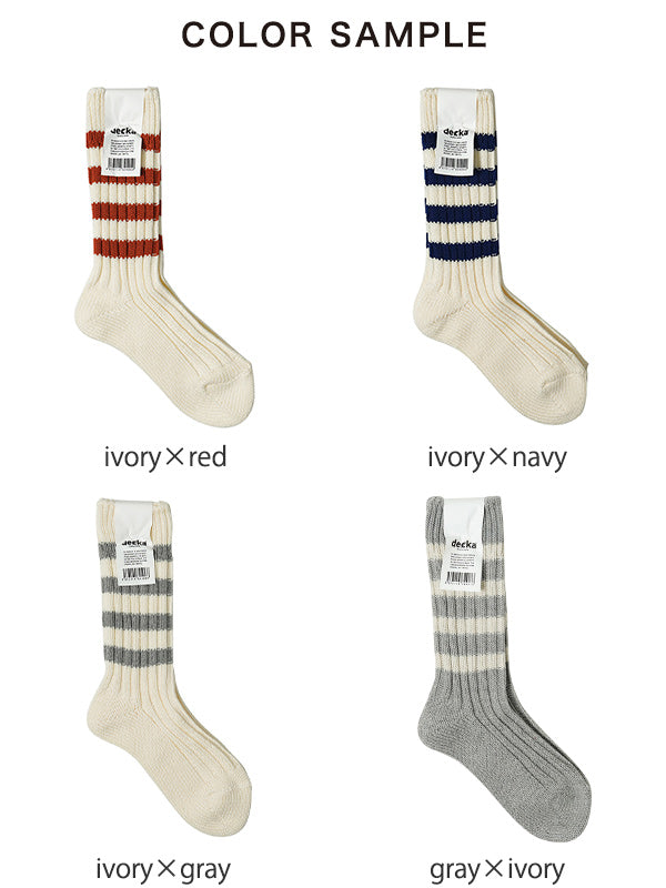 decka Quality socks デカクオリティソックス ヘビーウエイト ソックス Heavyweight Socks 靴下 カラー リブソックス de-29 de-29-2 【メール便可】【クーポン対象外】