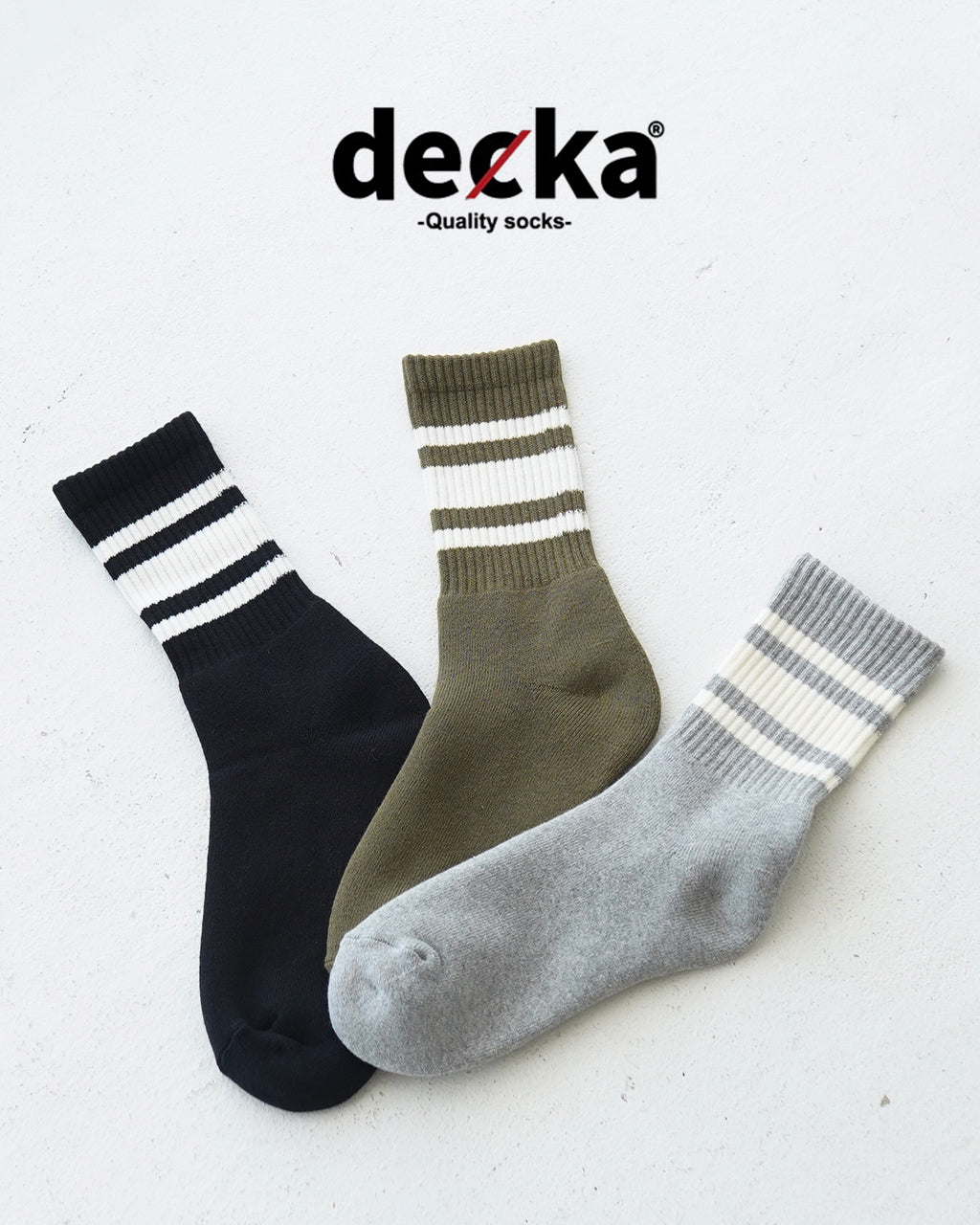 decka Quality socks デカクオリティソックス SHOWATABE ショウワタベ 80's Skater Socks Short Length 3rd Collection スケーター ソックス ショート丈 靴下 サードコレクション SW-40-3【メール便可】【クーポン対象外】