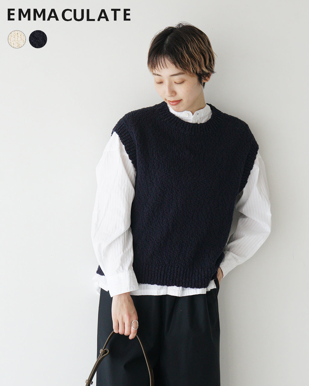 ＼早得24時間限定ポイント10倍／Emmaculate エマキュレイト クルーネックベスト CREWNECK VEST 2251K-32293 【送料無料】