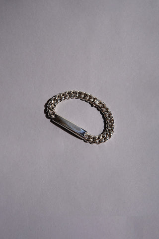 END CUSTOM JEWELLERS エンドカスタムジュエラーズ カーブ ルースン カット アイディ ブレスレット CURVE LOOSEN  CUT ID BRACELET S シルバー925 ENDB095【送料無料】