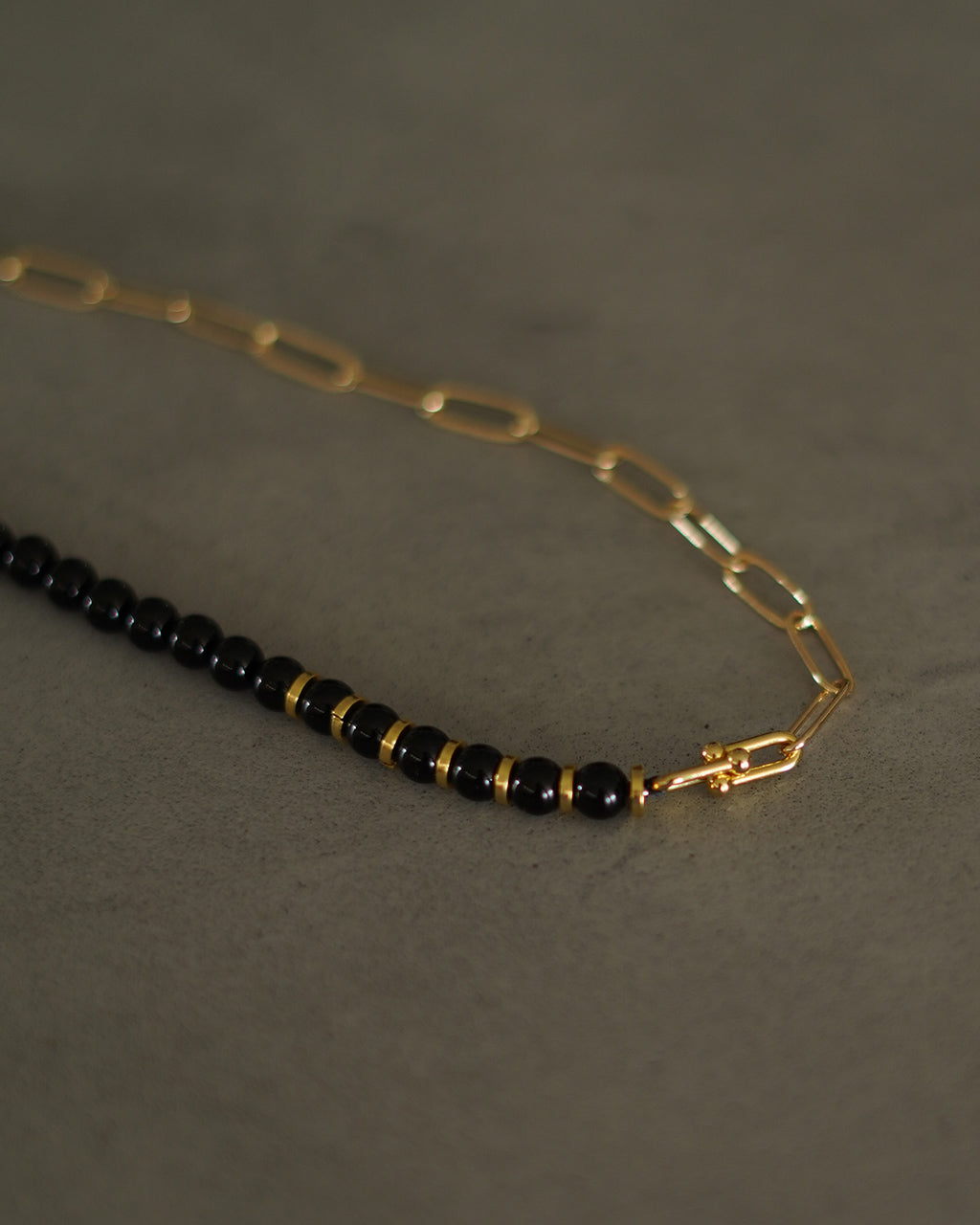 Onyx Mix Chain Necklace EO26AW-35