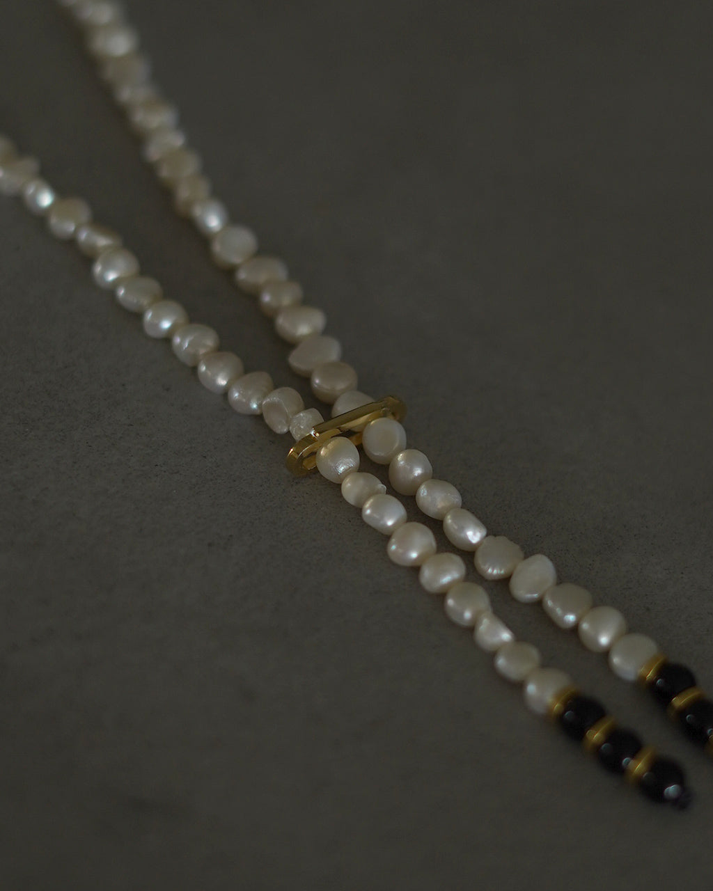 Pearl Onyx Necklace EO26AW-47
